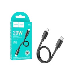 Hoco Cable X96 Hyper Type-c to Lightning PD 2.4A 25CM Black Hoco Cable X96 Hyper Type-c to Lightning PD 2.4A 25CM Black